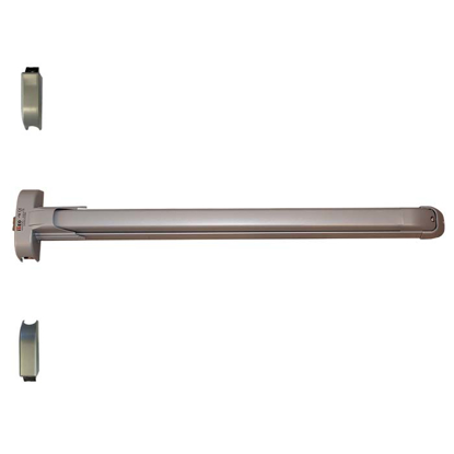 Bilde av PANIKKBESLAG ISEO PUSH 6102 1170 SKÅTEFLØY M/FALLE M/STENGER 2400MM SØLV LAKK #