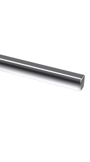 KABELKANAL FLX-G ALUMINIUM 1M, SORT, 23X17MM, M/ENDELOKK FLX-C