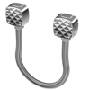 KARMOVERFØRING FLX1  M/METALL ENDESTYKKER 400MM Ø13MM 