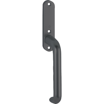 Bilde av BALKONGDØRVRIDER 137/350KL BLIND HOPPE ALU.SORT F9714M