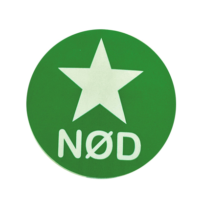 Bilde av KLISTREMERKE/ETIKETT Ø30MM FOR NØDKOPP 1171 (N5105)