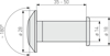 KIKKEHULL 2200N DØRSPION 180° ABUS ST.FN SV (AM1154)