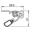 HEVETERSKEL LUFTSTOP BD DIN L, 1224 MM (> 200 MM)