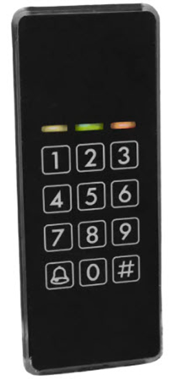 KODE- OG KORTLESER MIFARE CM1000, SORT, CLASSIC, 190 BRUKERE