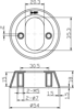 SYLINDERSKILT 568-18MM UTV. RST.M 316L