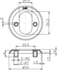 SYLINDERSKILT 568-6MM UTV. RST.PVD MS.M 316L
