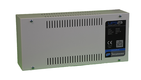 BATTERIBACKUP UPS23 230VAC 480W 5Ah BLYBATTERI, PLINTKOBL.