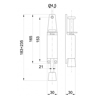 DØRHOLDER 246 PEDAL STOR, GULL (/*) 