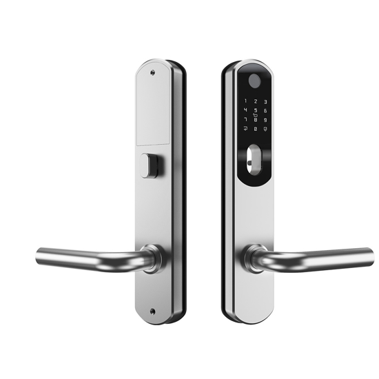 ELEKTRONISK DØRLÅS KEYO64 F/OVAL SYLINDER M/APP, KODE, FINGERAVTRYKK OG CHIP RST.M