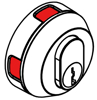LOCKALERT 100, MEK. INDEKERING FOR SYLINDER, ZN.FKR