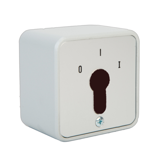 NØKKELBRYTER U/SYLINDER S-APZ 1-1T EN-VEIS IMPULS (NO) UTENPÅL. GEBA SØLV